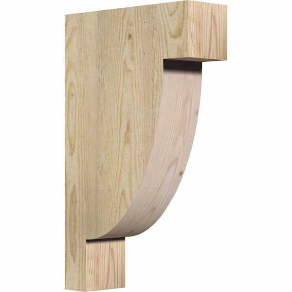 Ekena Millwork Alpine Rough Sawn Corbel, Douglas Fir, 4"W x 12"D x 20"H COR04X12X20ALP00RDF - main
